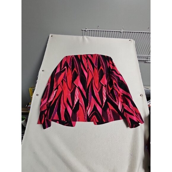 Jones Studio Separates ~Woman Size 12~ Abstract Fuchsia Pink Black Jacket Blazer - Picture 7 of 7